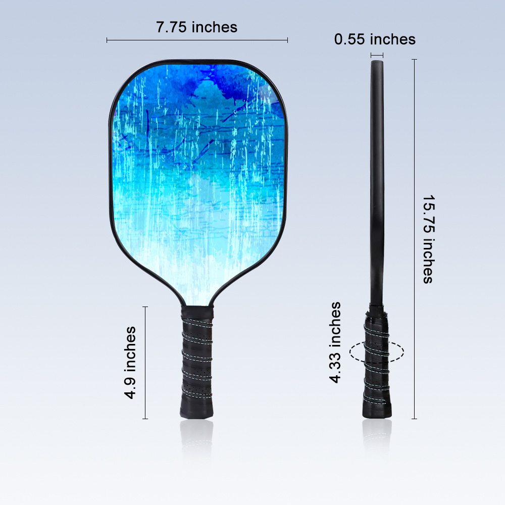 Lightweight graphite pickleball paddle